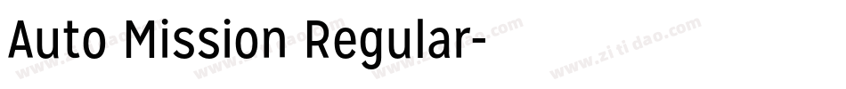 Auto Mission Regular字体转换